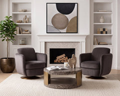 Cavette Coffee Table - Marble Look