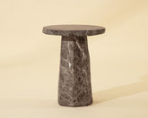 Baldur End Table - Marble Look