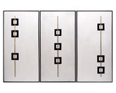 Boxed In (Set Of 3) - 30" X 60" - Black Floater Frame