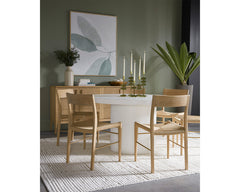 Calm Reflection (Set Of 2) - 40" X 50" - Natural Floater Frame