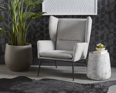 Aries End Table - Marble Look