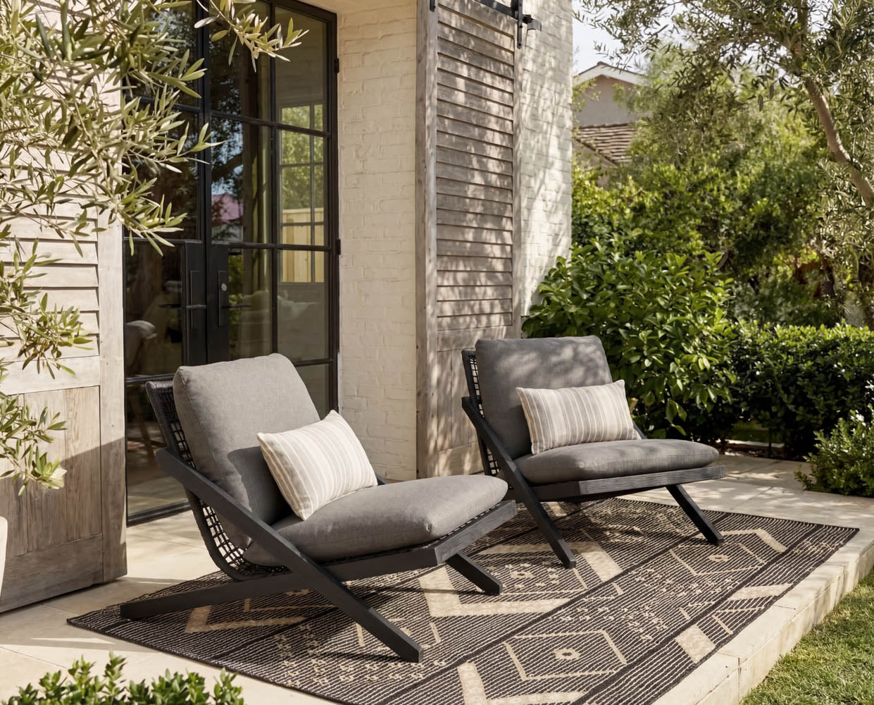 Bari Lounge Chair - Charcoal