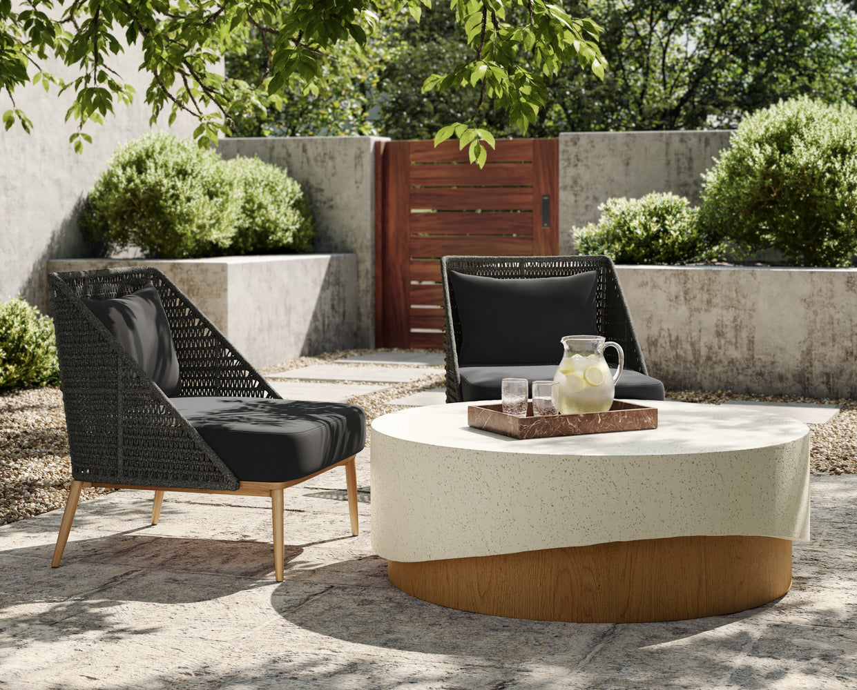 Andria Lounge Chair - Arashi Black