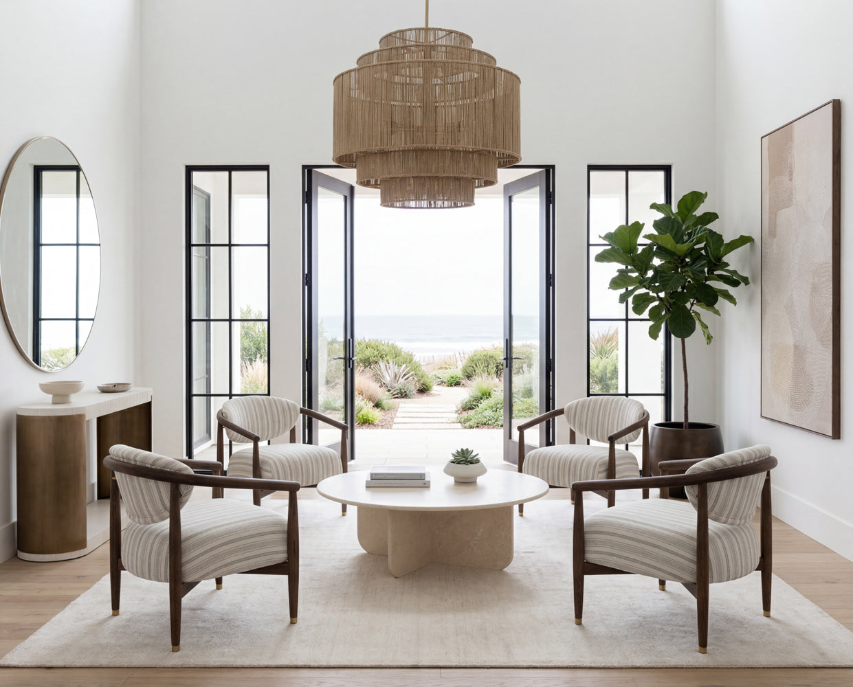 Alyssa Chandelier - Natural Jute