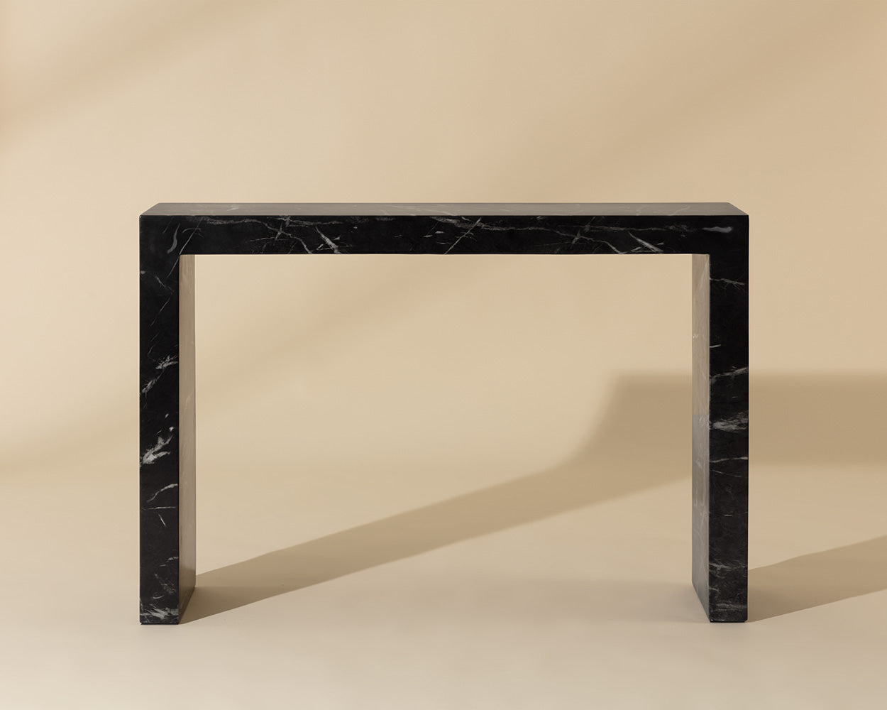 Axle Console Table - Marble Look