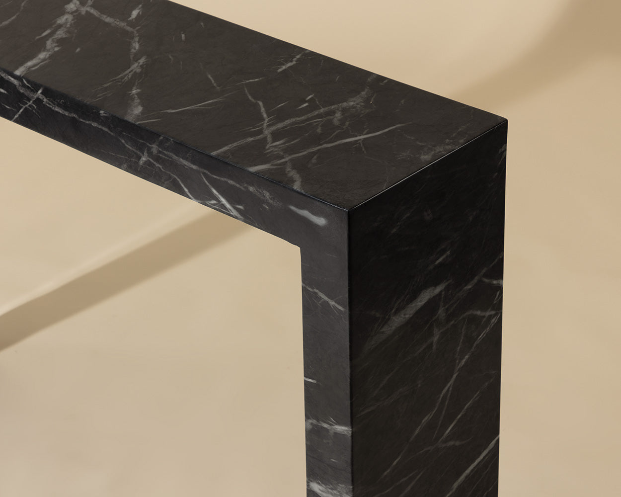 Axle Console Table - Marble Look