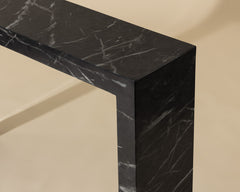Axle Console Table - Marble Look