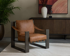 Berke Lounge Chair - Gunmetal