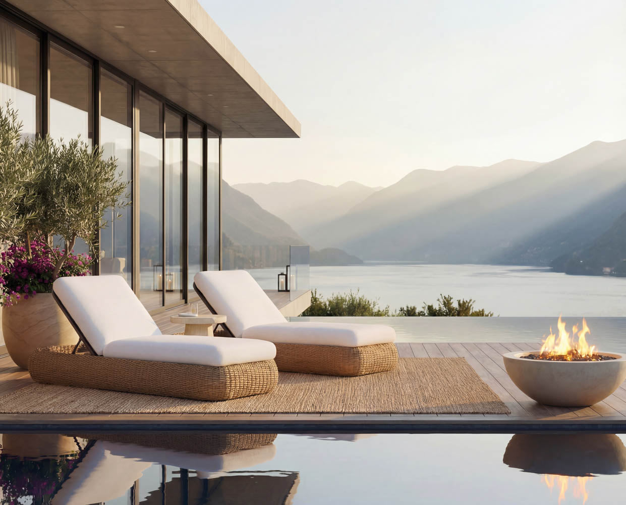 Barcelona Lounger - Natural