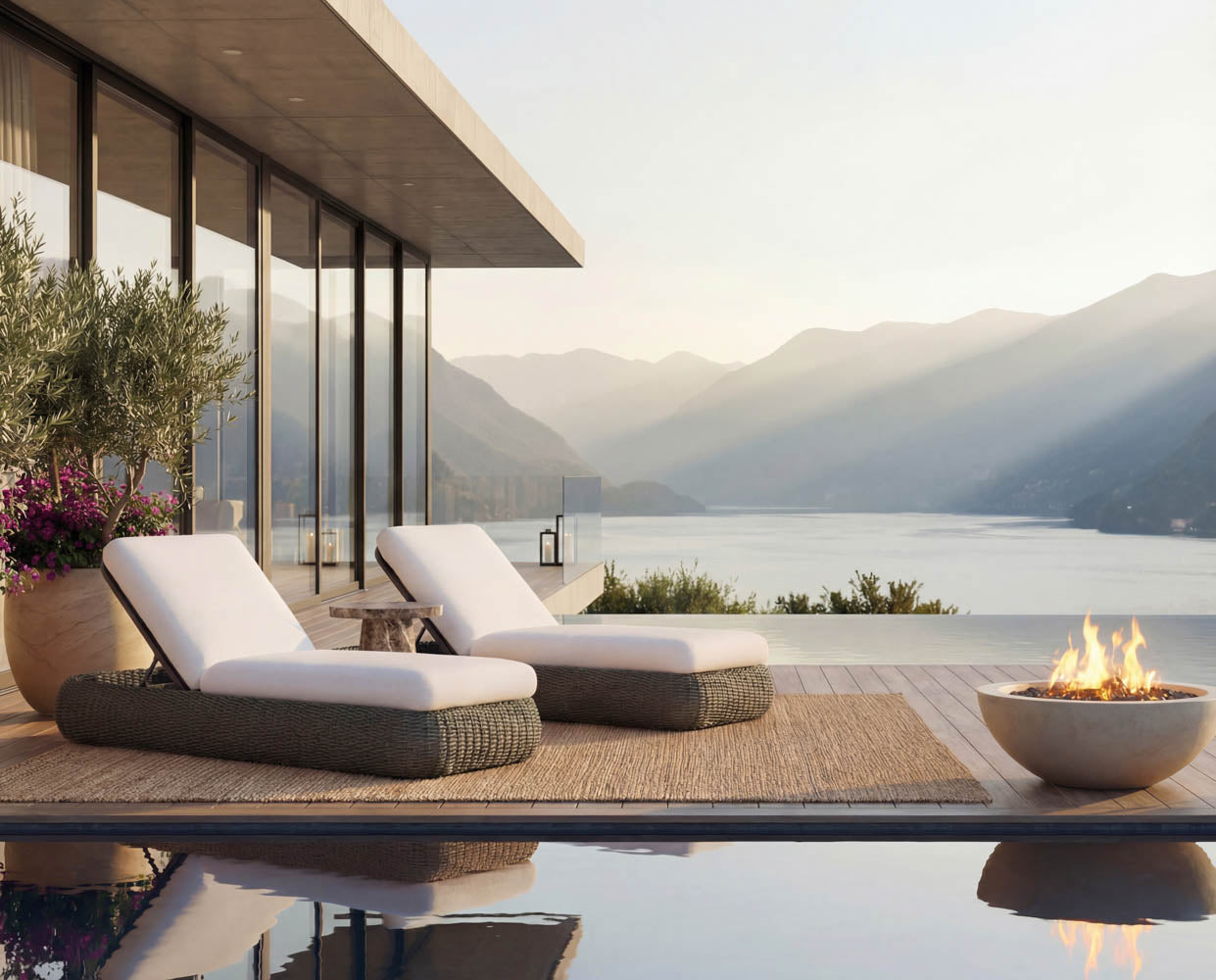 Barcelona Lounger - Grey
