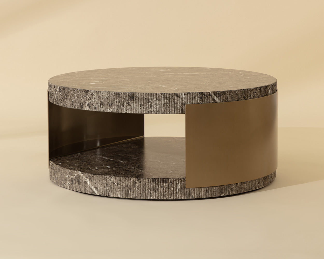 Cavette Coffee Table - Marble Look