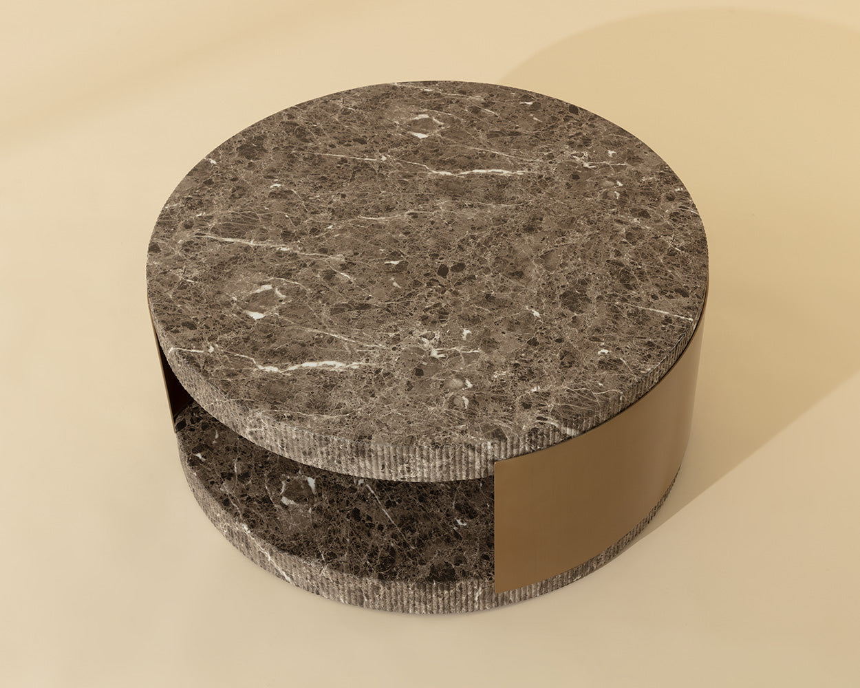 Cavette Coffee Table - Marble Look