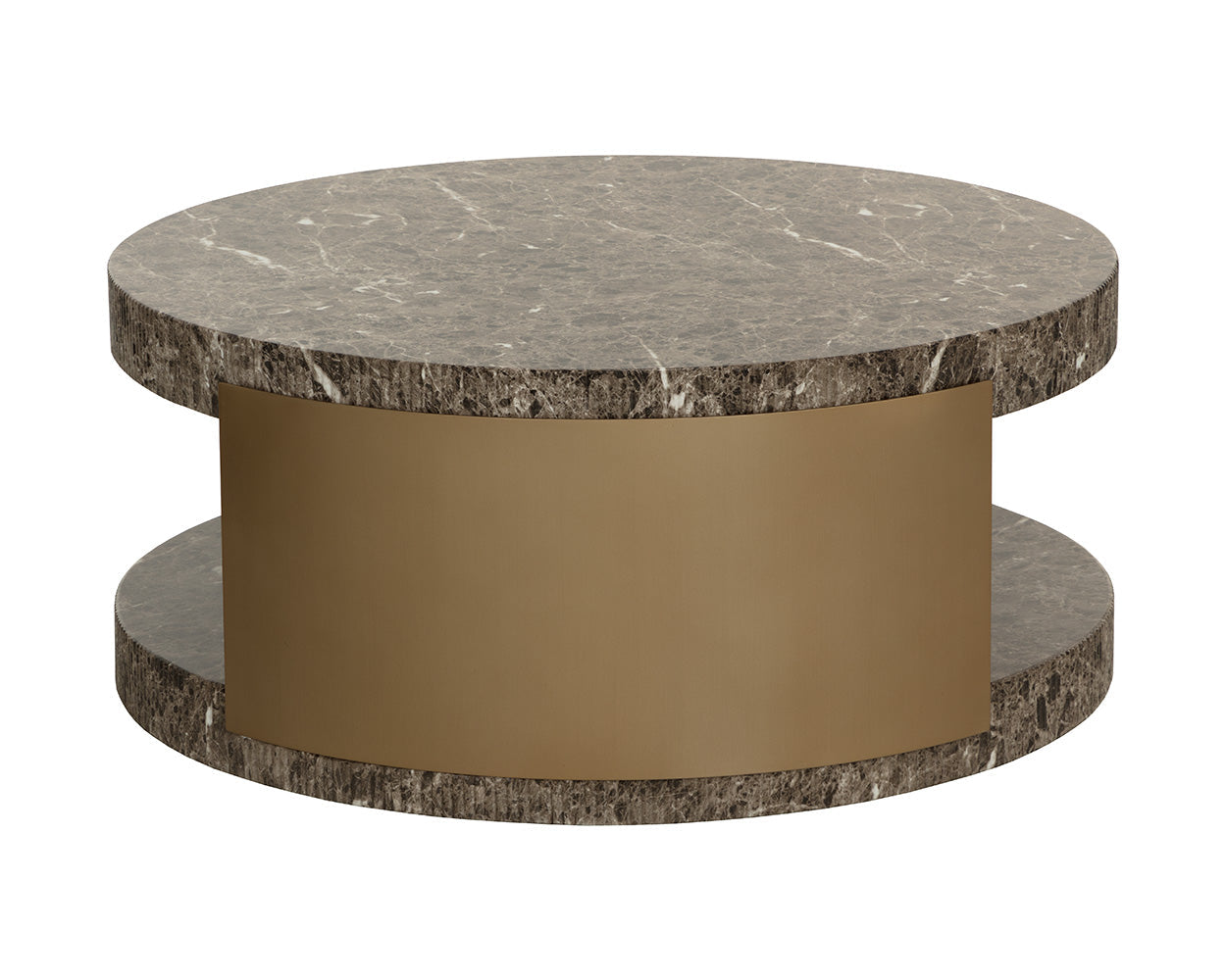 Cavette Coffee Table - Marble Look