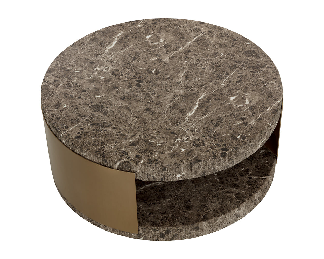Cavette Coffee Table - Marble Look