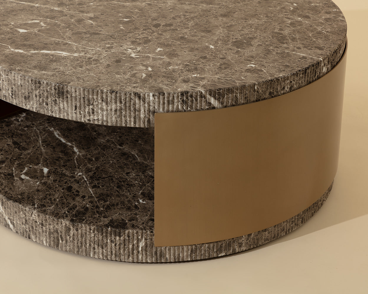 Cavette Coffee Table - Marble Look
