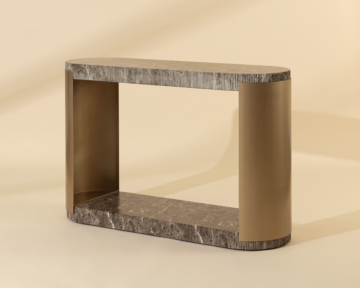 Cavette Console Table - Marble Look