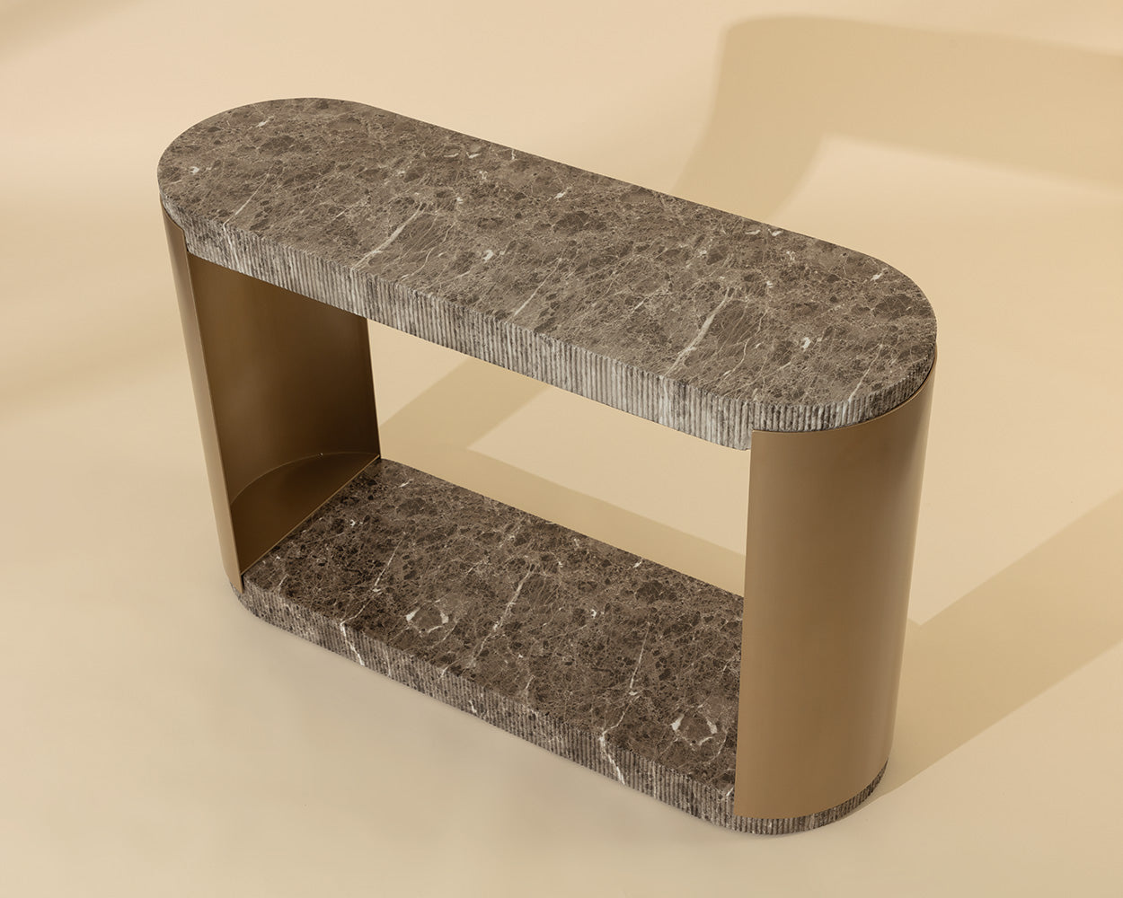 Cavette Console Table - Marble Look