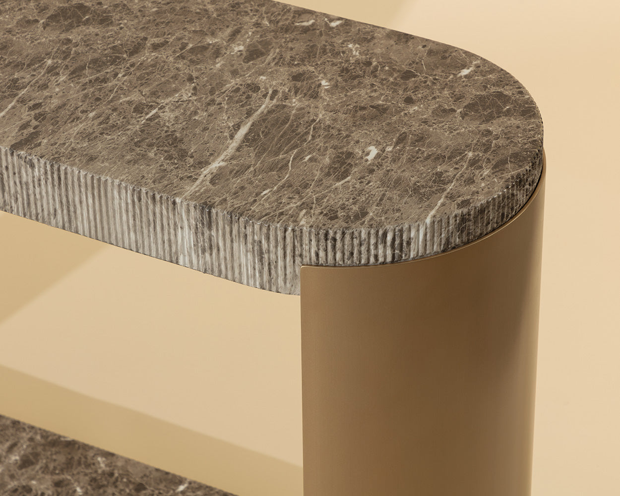 Cavette Console Table - Marble Look