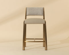 Bayard Counter Stool - Antique Brass