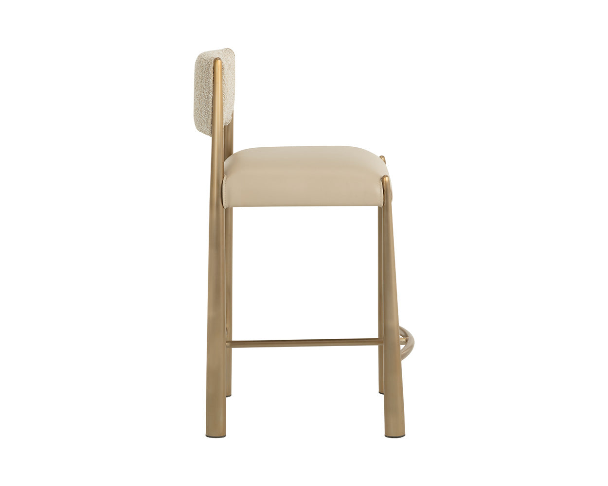 Bayard Counter Stool - Antique Brass