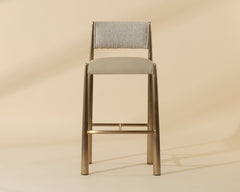 Bayard Barstool - Antique Brass