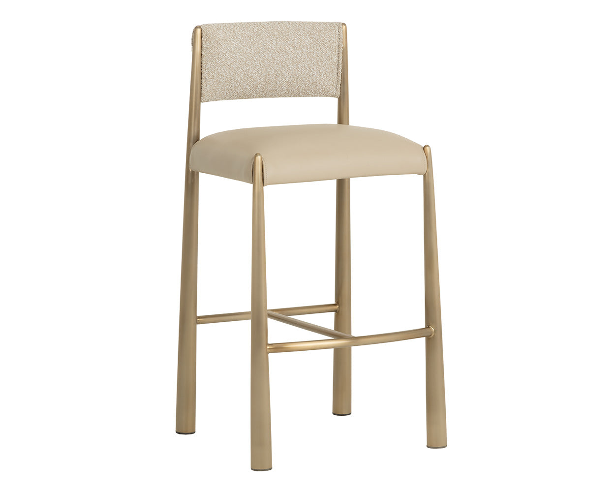 Bayard Barstool - Antique Brass
