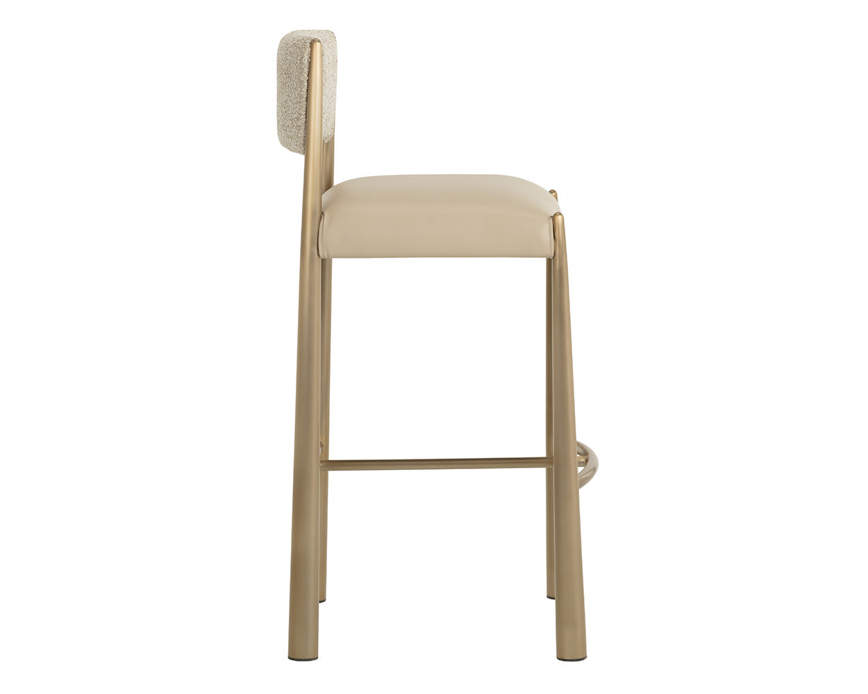 Bayard Barstool - Antique Brass