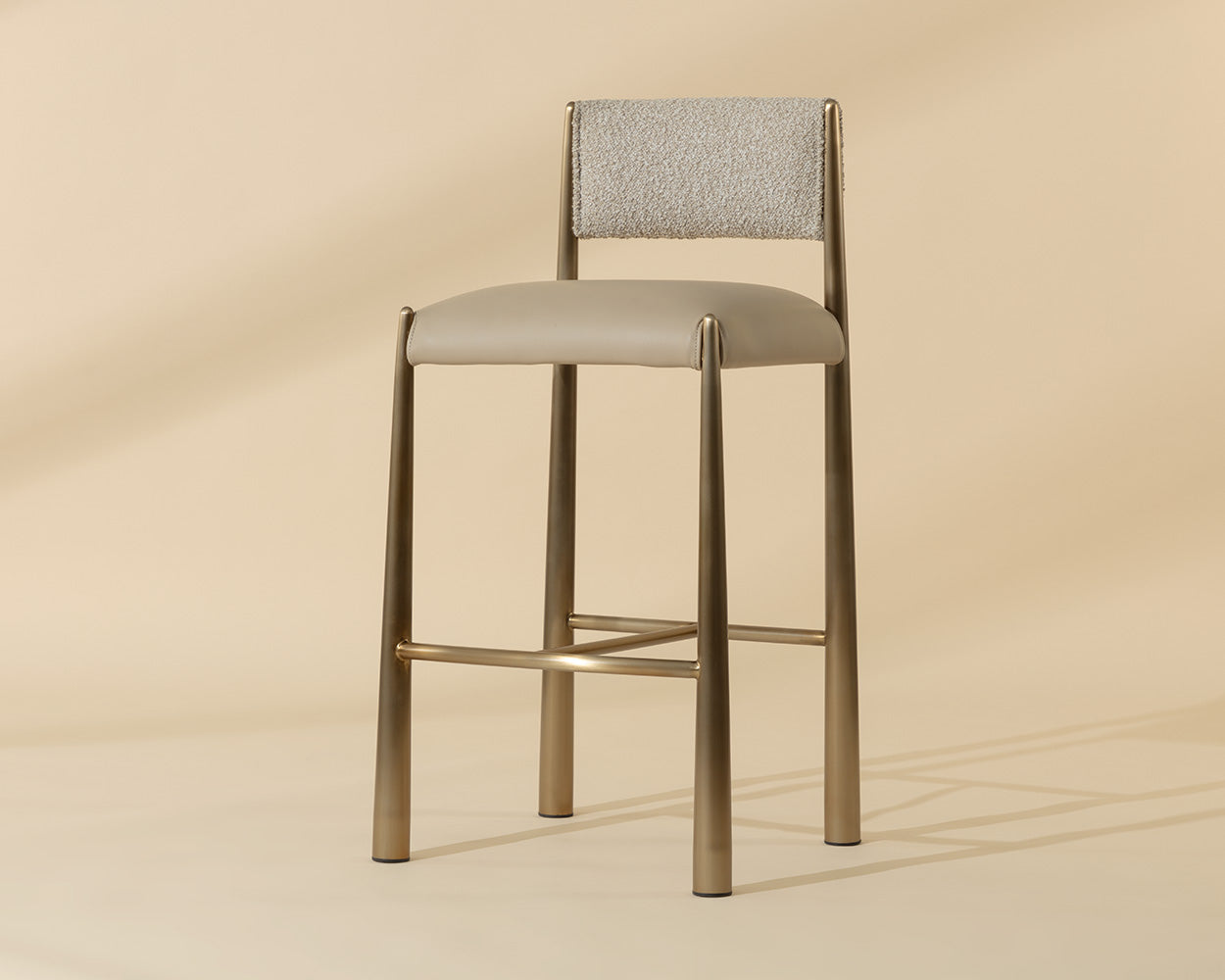 Bayard Barstool - Antique Brass
