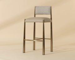 Bayard Barstool - Antique Brass