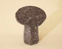 Baldur End Table - Marble Look