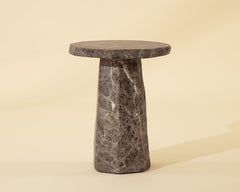 Baldur End Table - Marble Look