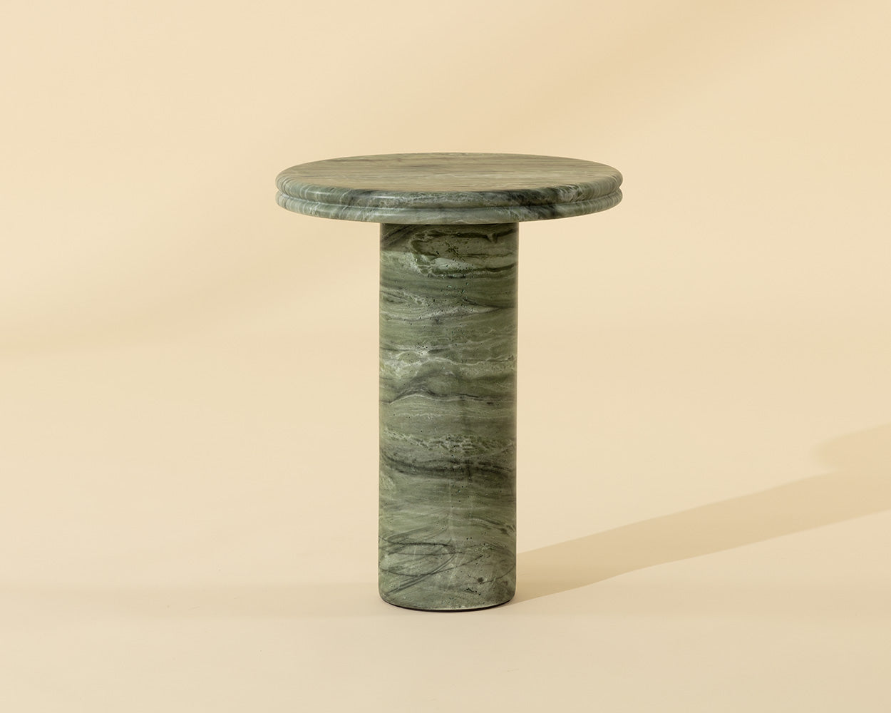 Bastion End Table - Marble Look