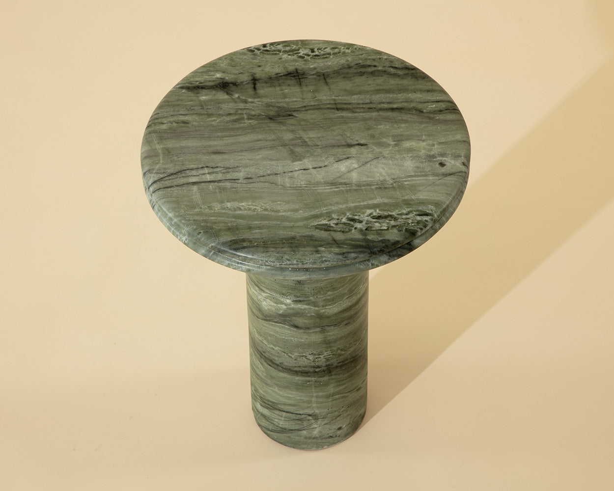 Bastion End Table - Marble Look