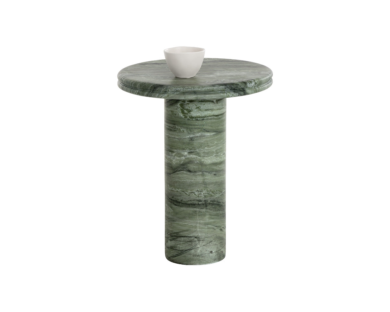 Bastion End Table - Marble Look