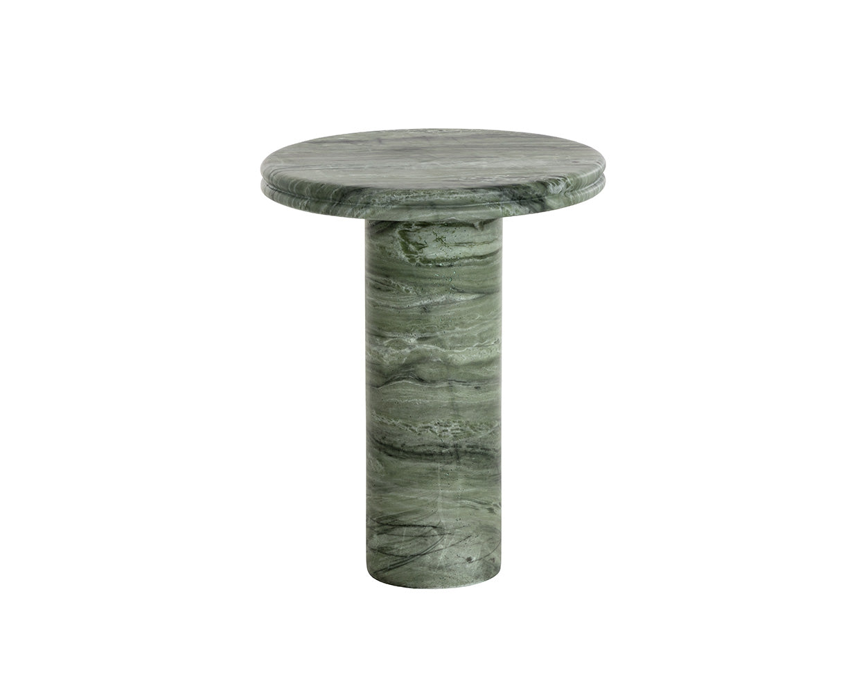 Bastion End Table - Marble Look