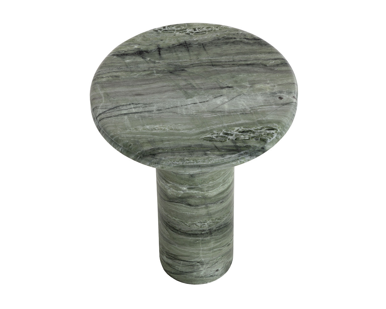 Bastion End Table - Marble Look
