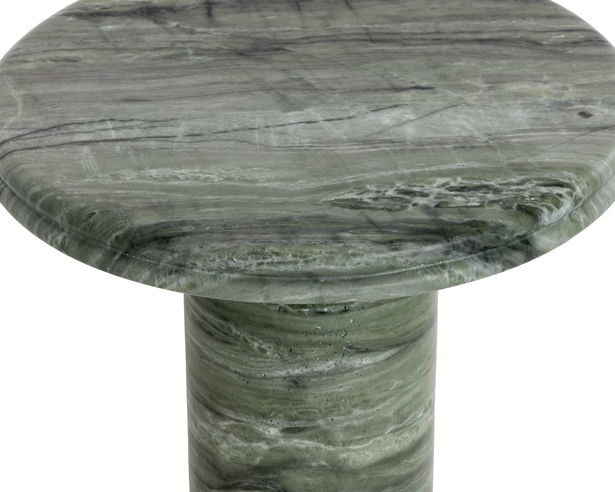 Bastion End Table - Marble Look