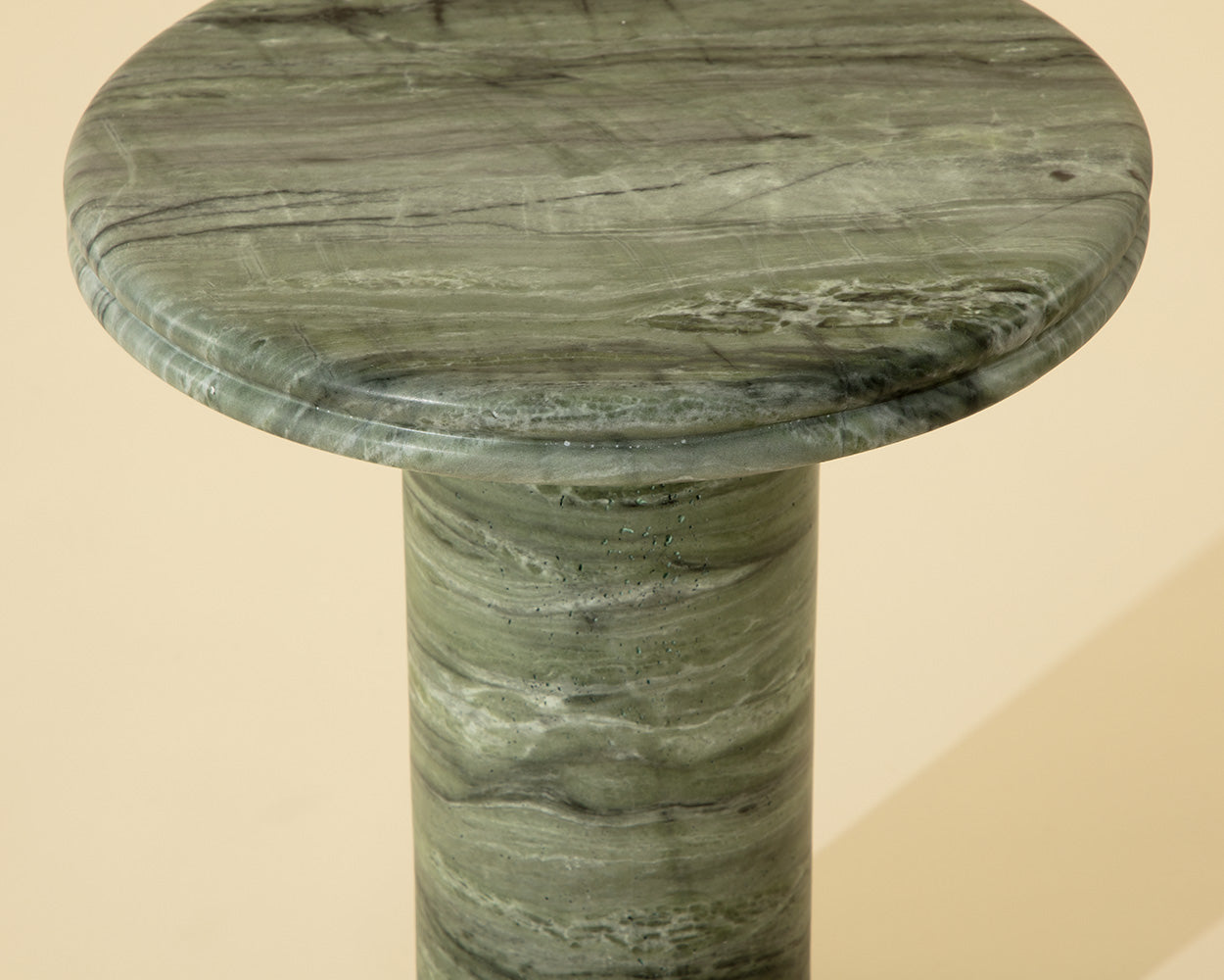 Bastion End Table - Marble Look