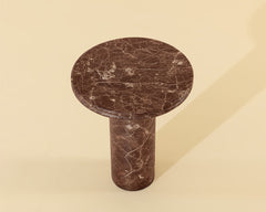 Bastion End Table - Marble Look