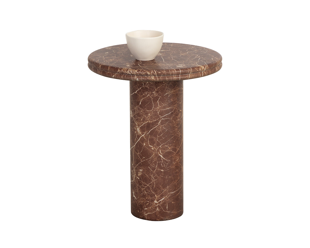 Bastion End Table - Marble Look