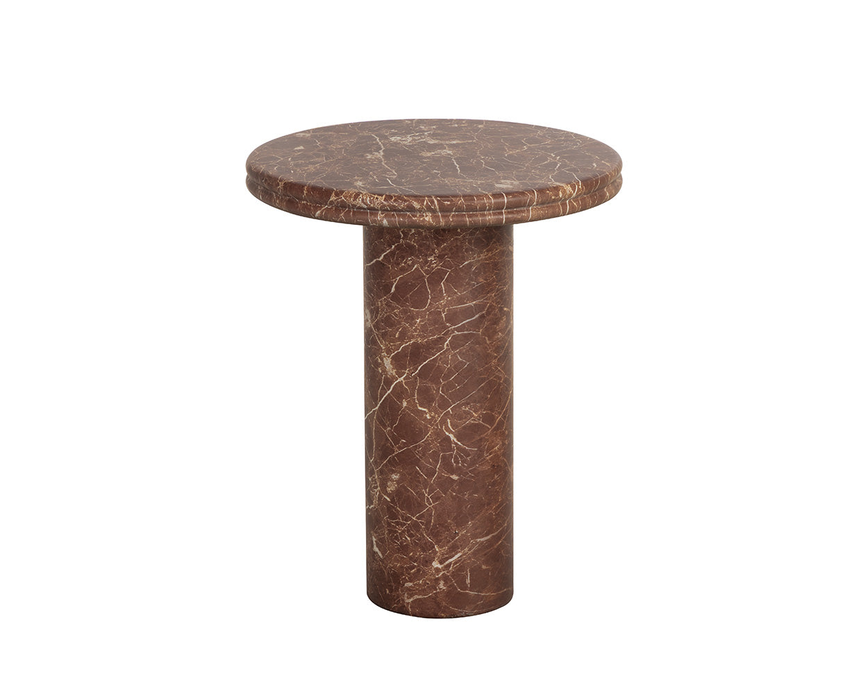Bastion End Table - Marble Look