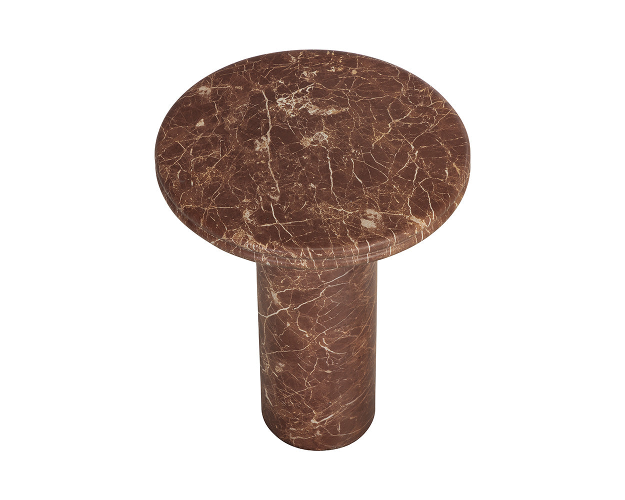 Bastion End Table - Marble Look