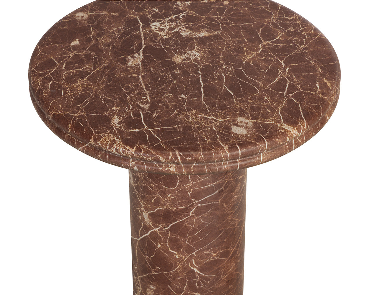 Bastion End Table - Marble Look