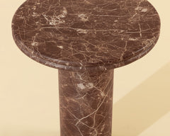 Bastion End Table - Marble Look