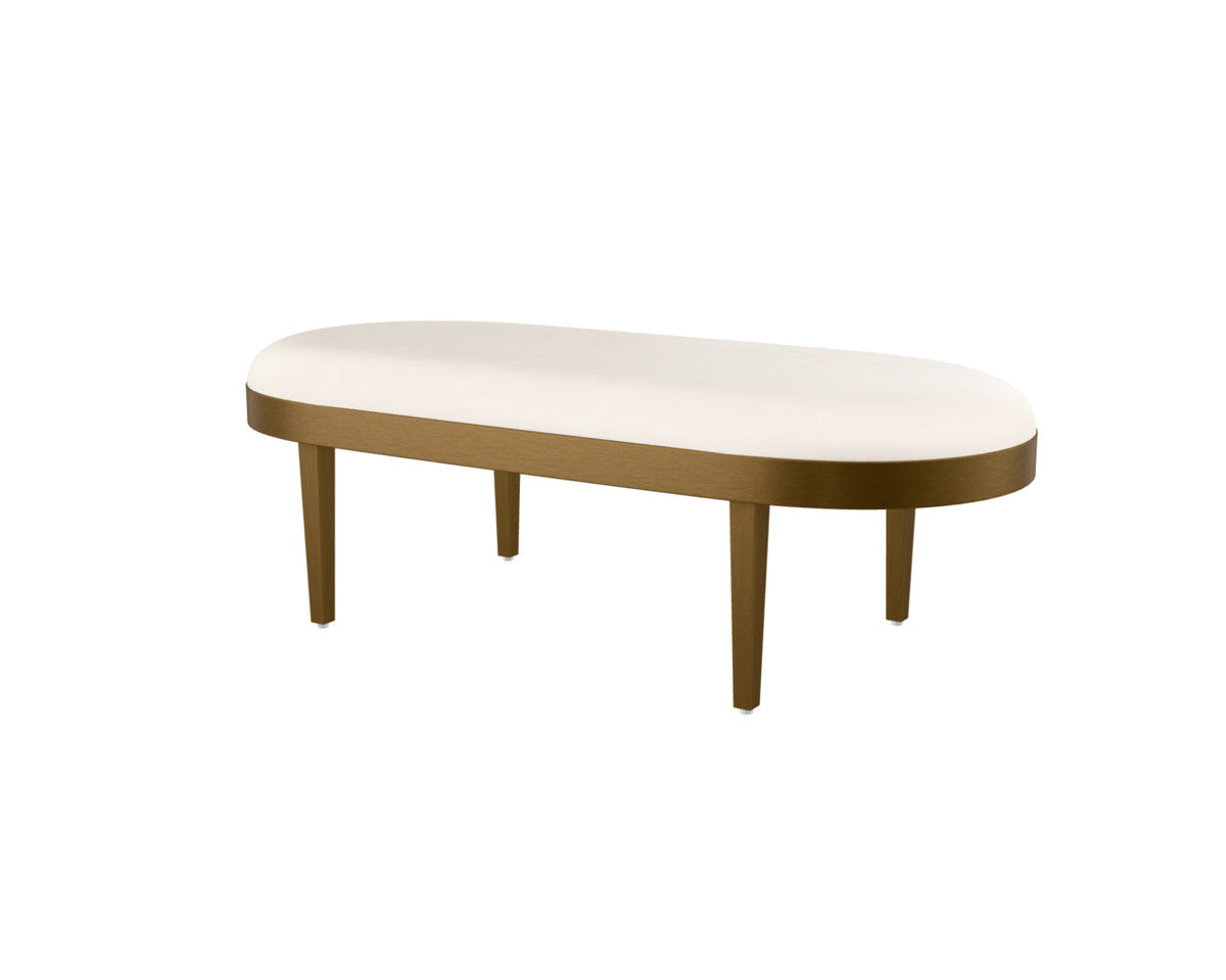 CM - JOLIE BENCH -BRUSHED GOLD