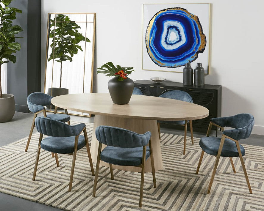 Blue Agate - 48" X 48" - Gold Frame