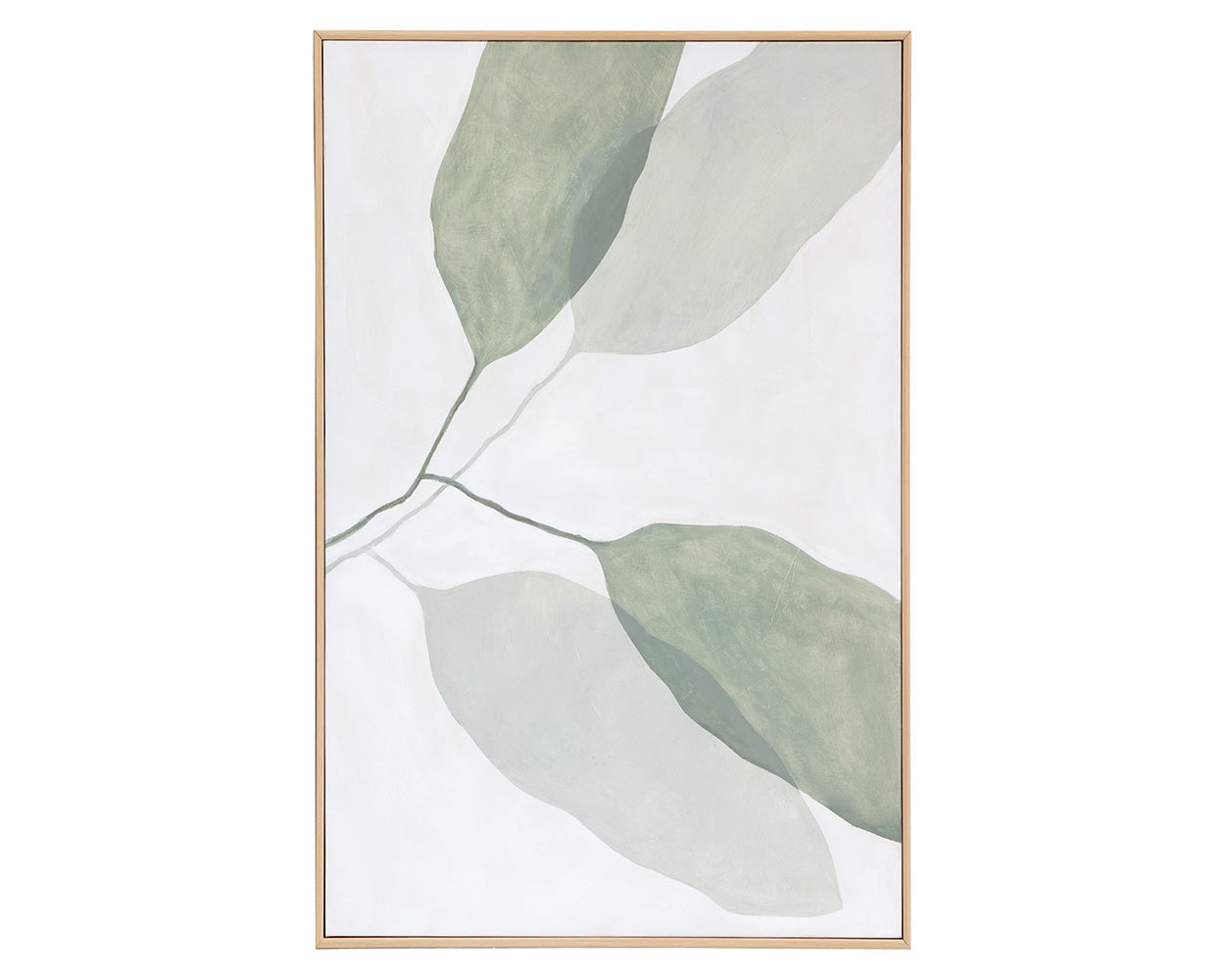 Calm Reflection (Set Of 2) - 40" X 50" - Natural Floater Frame