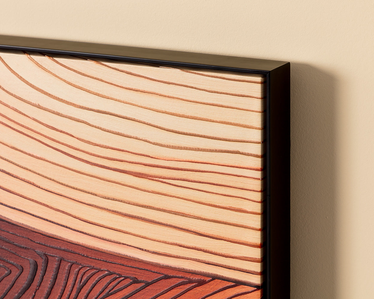 Canyon Dreams I - 48" X 48" - Black Floater Frame
