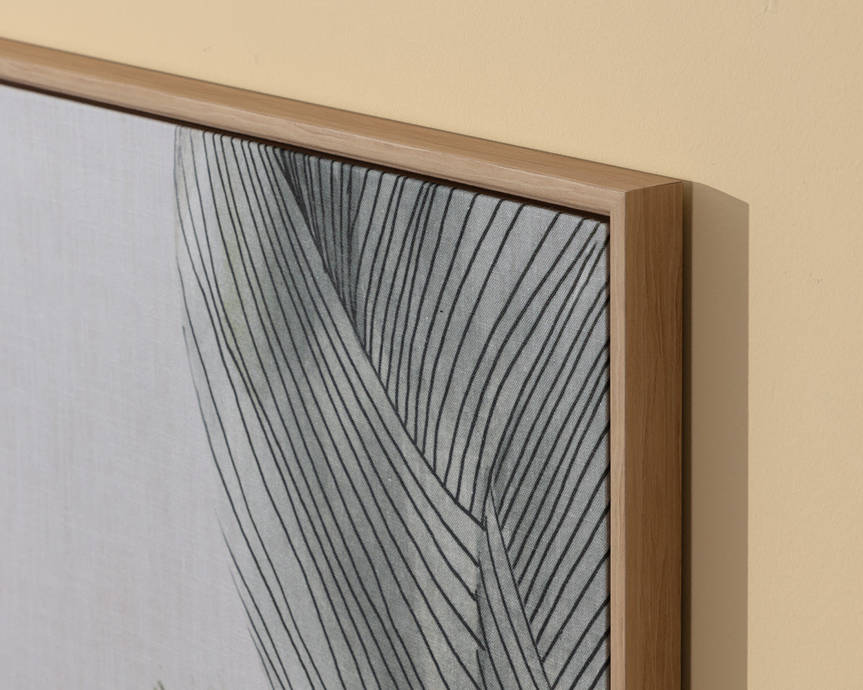 Bloom And Flow (Set Of 2) - 30" X 60" - Natural Floater Frame