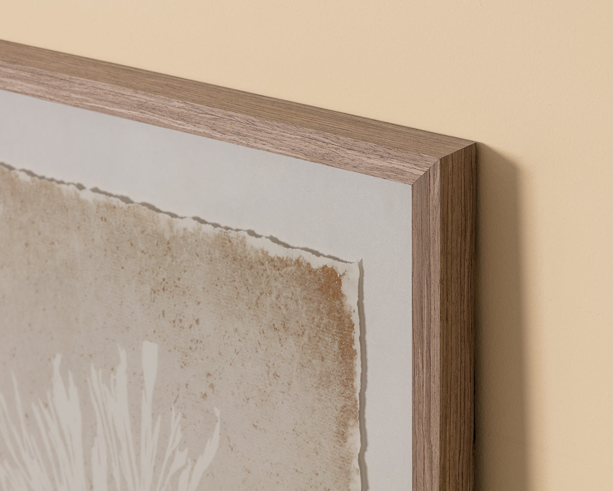 Aquatic Flora I - 40" X 40" - Medium Brown Frame